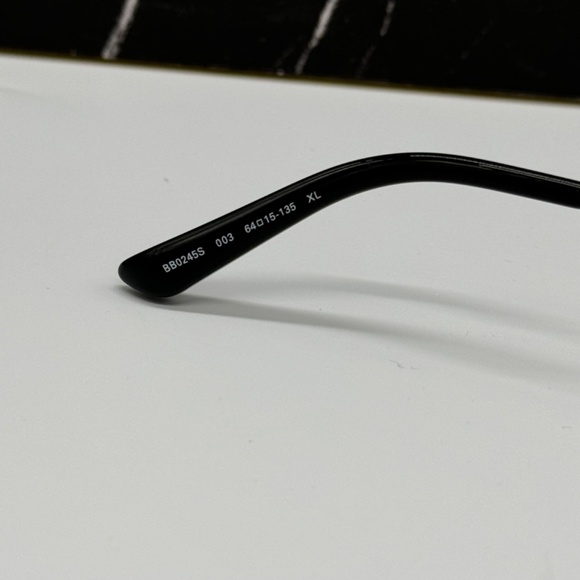 NEW BALENCIAGA BB0245S 003 UNISEX SUNGLASSES BB 0245S GOLD METAL OVAL EYEWEAR - Picture 10 of 13